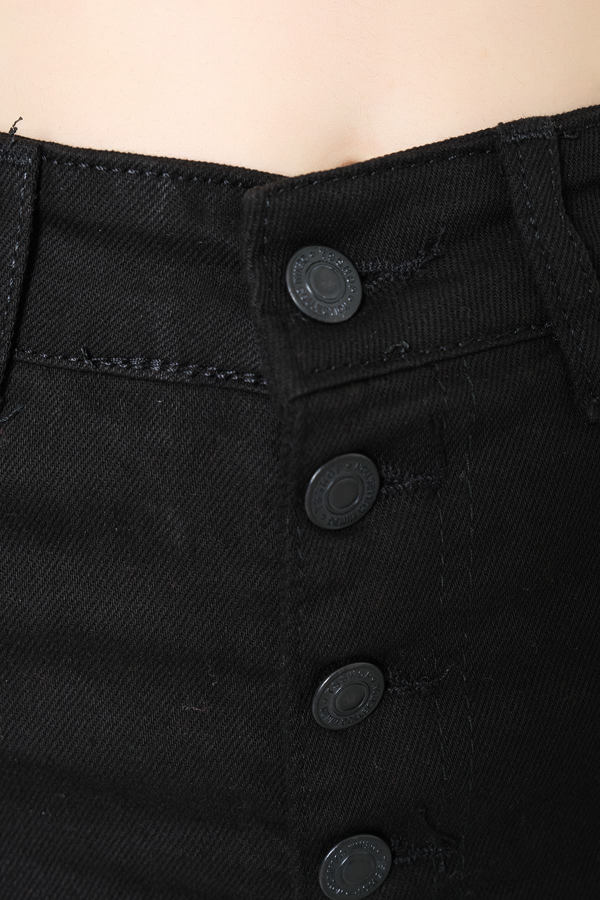 4 Düğmeli Kot Pantolon Siyah - 1026.392.