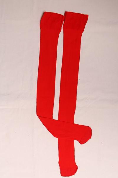 Dantelsiz Jartiyer Çorabı Kırmızı - 1100.1364.